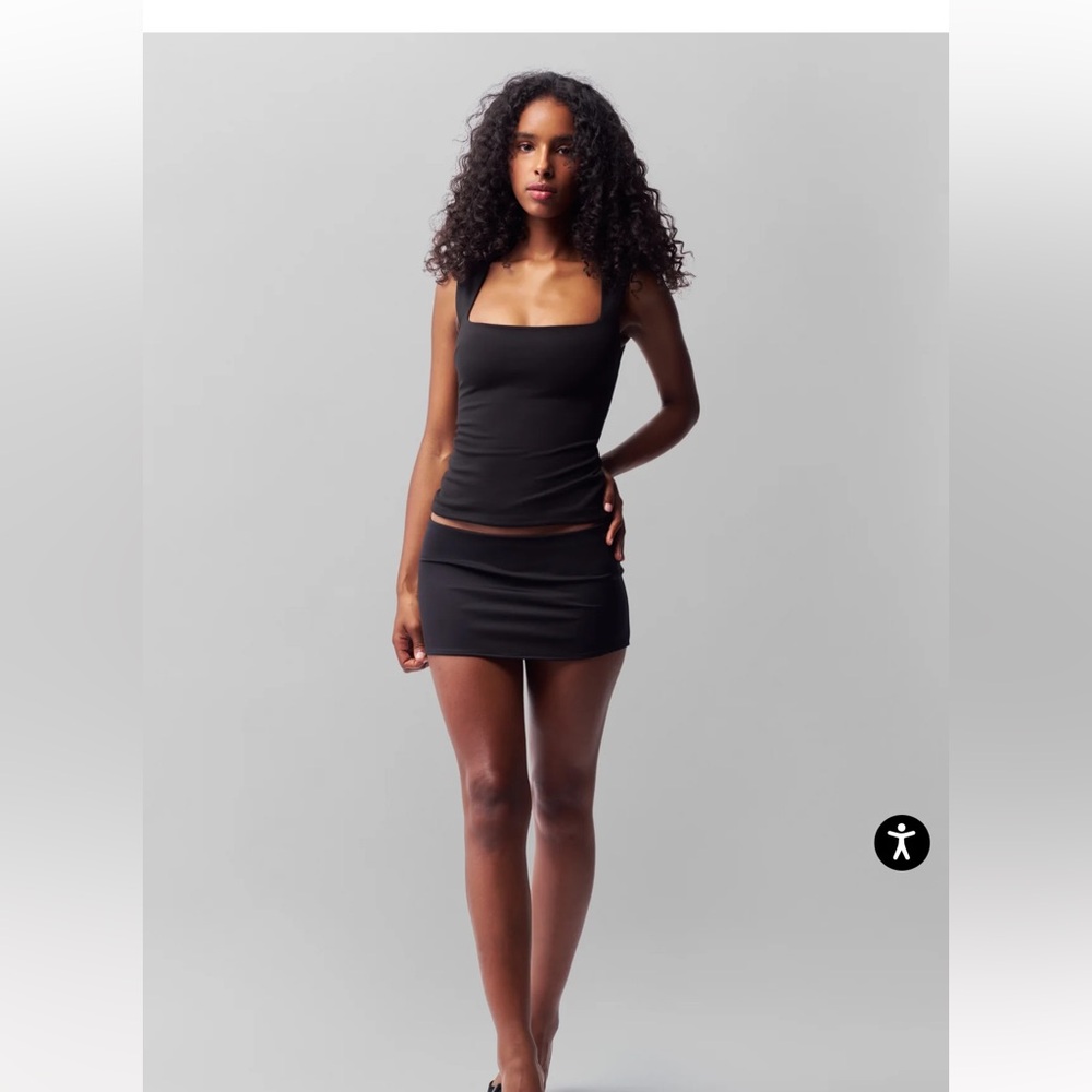 Danielle Guizio Micro Mini Stretch Skirt